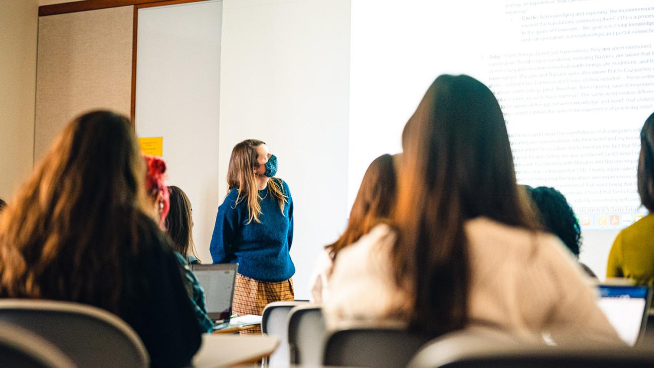 In class with Cécile Evers